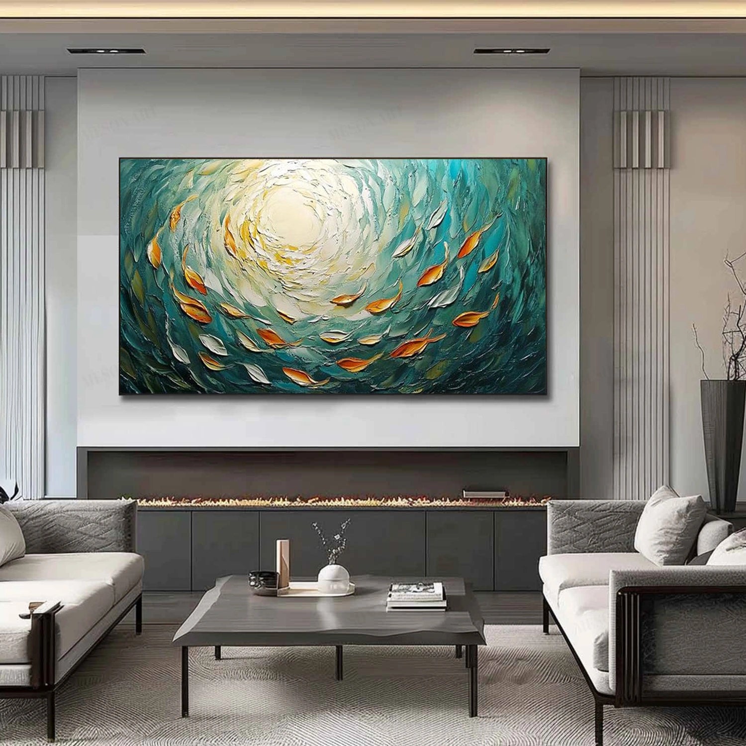 Abstract Animal Texture Canvas Art #AP228