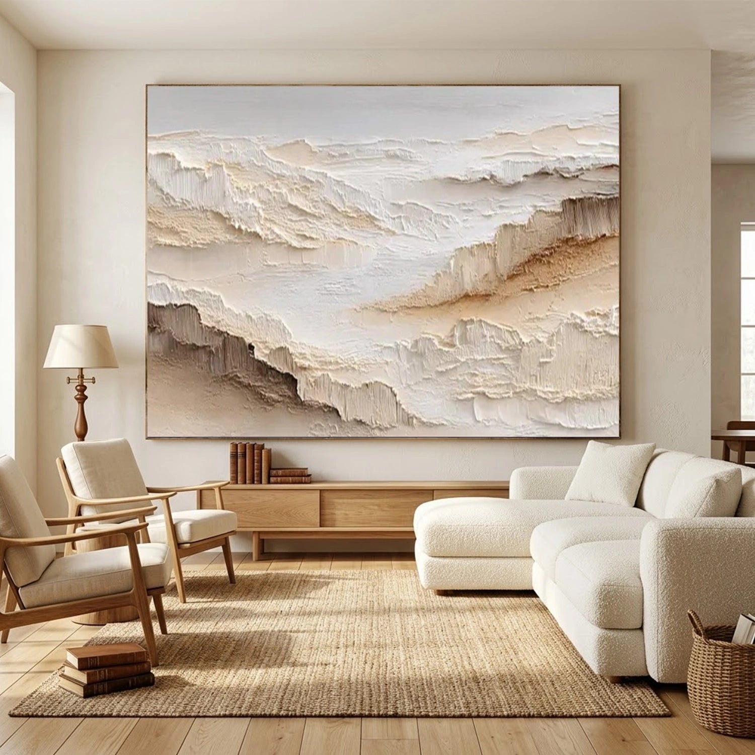 Minimalist Mountain Texture Canvas # MM441