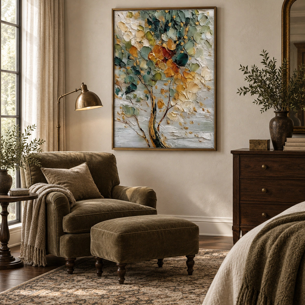 Flower & Tree Abstract Canvas # FT 423