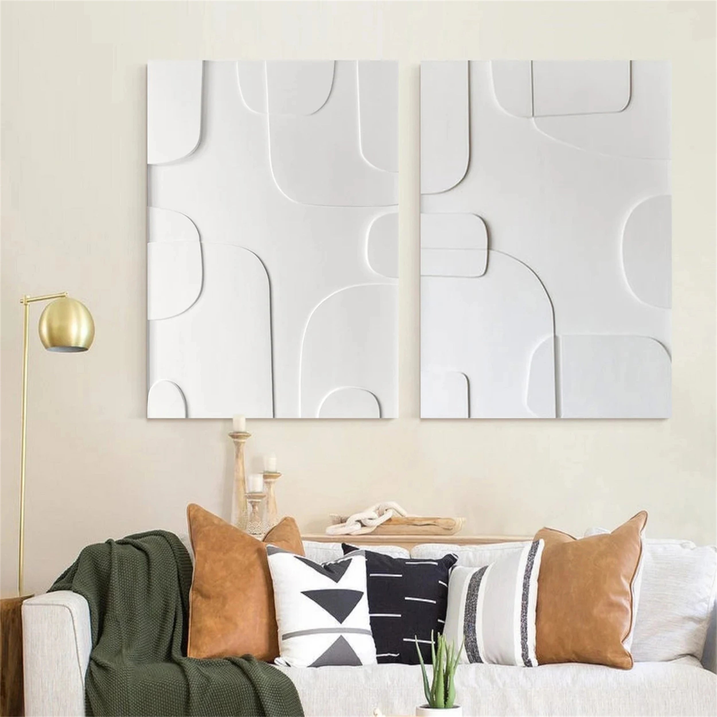 Minimalistic Balance Canvas Painting Set of 2 #MM147