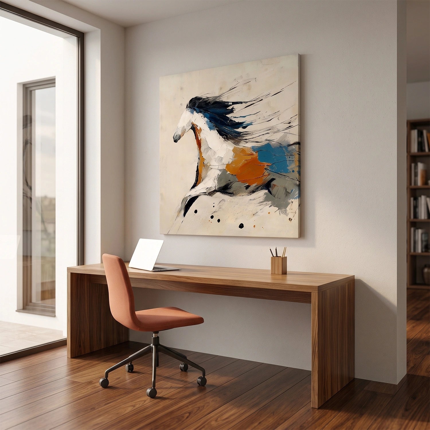 Abstract Animal Canvas Art #AP237