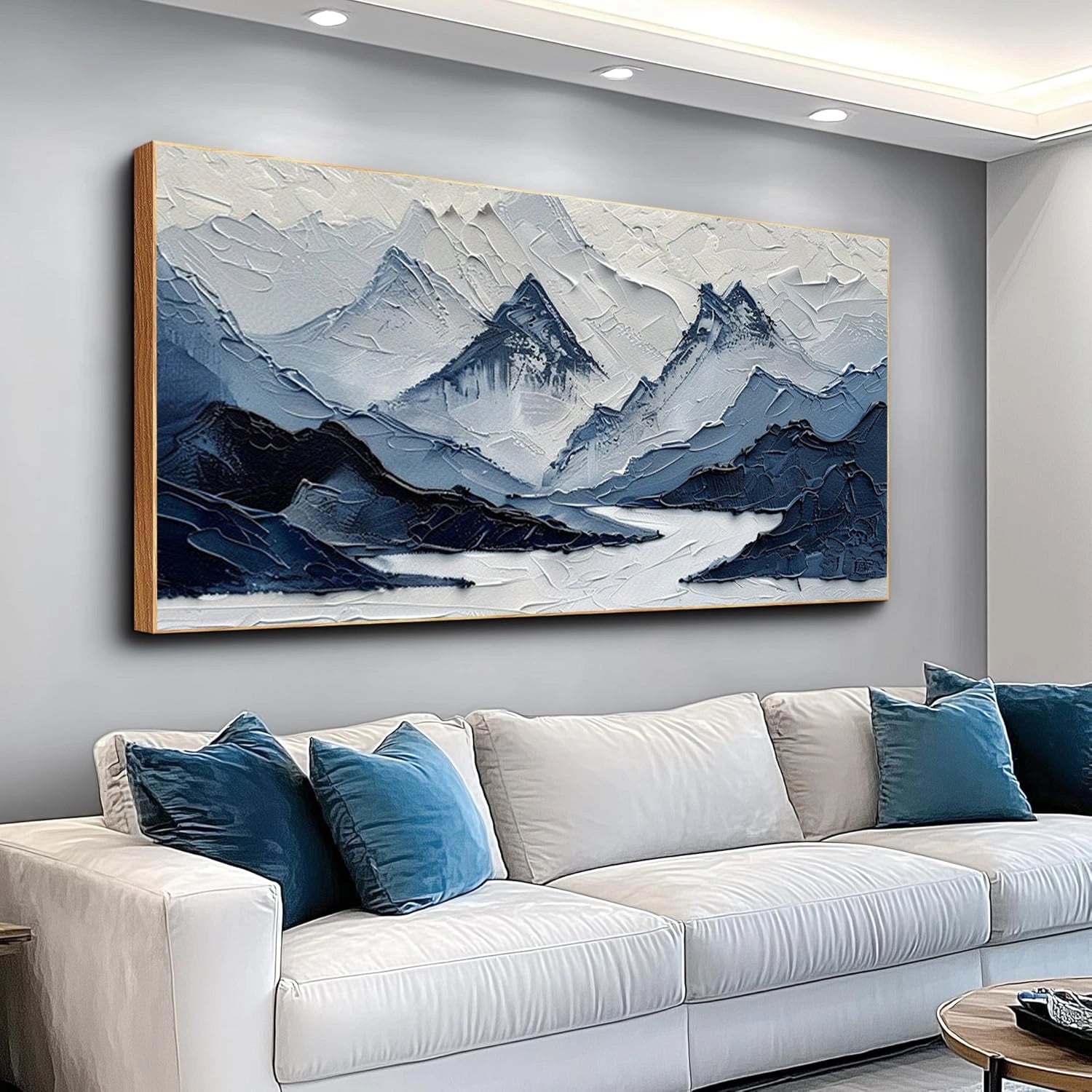Minimalist Mountain Texture Canvas # MM421