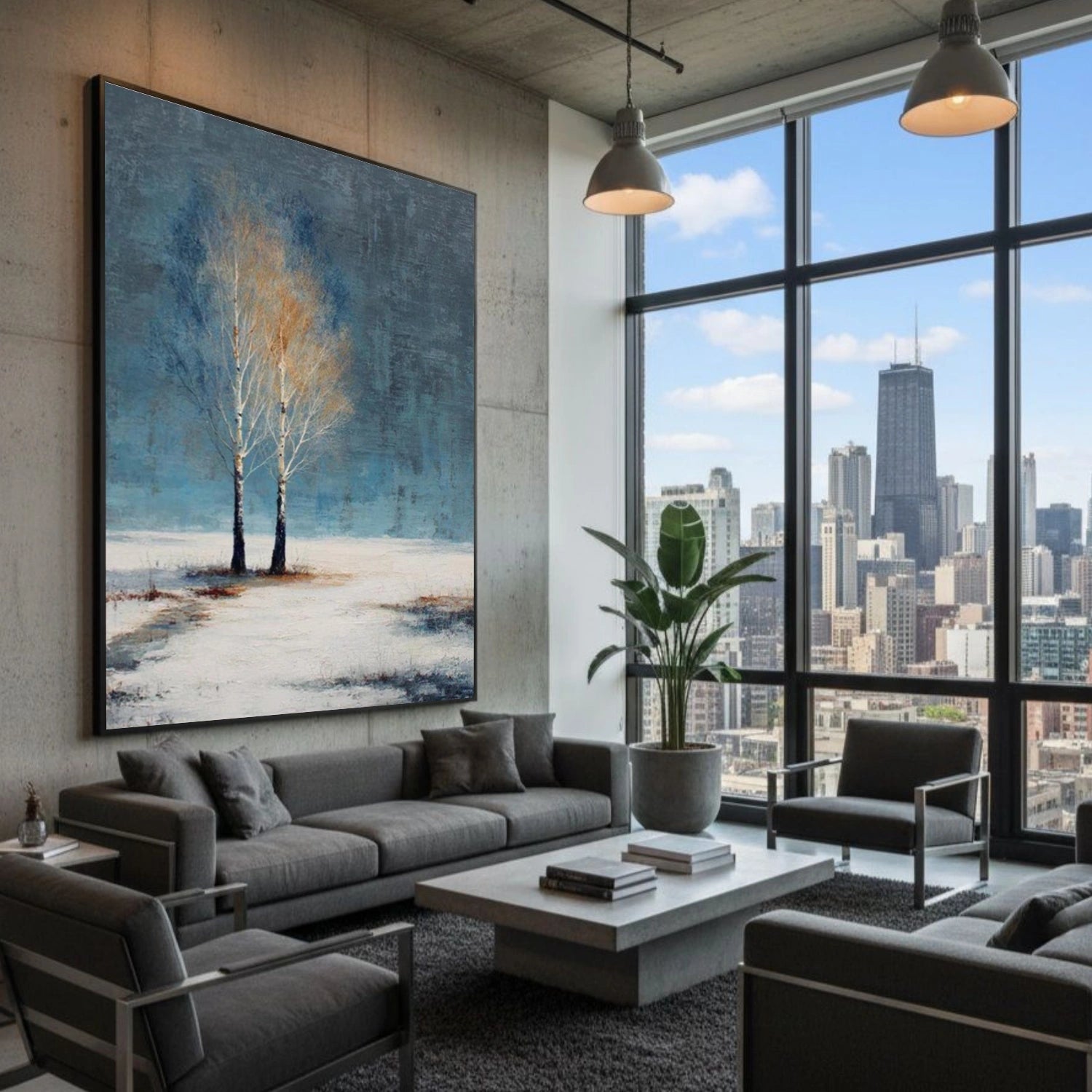 Abstract Urban Landscape Painting #UL 054
