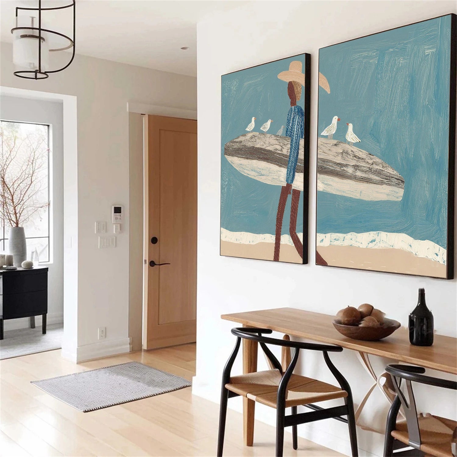 Abstract Portrait Wall Art Set of 2 # PT053