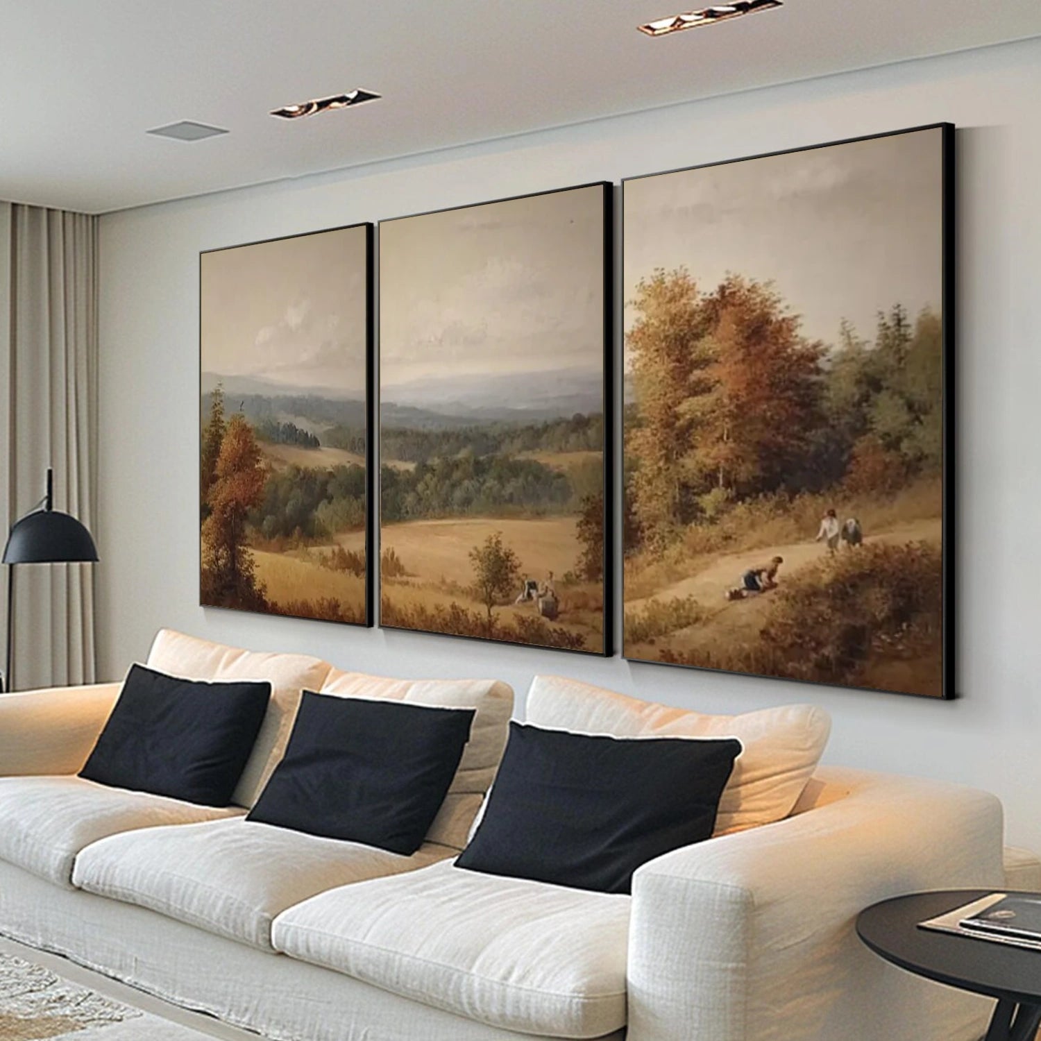 Abstract Urban Set of 3  Landscape Painting #UL 044