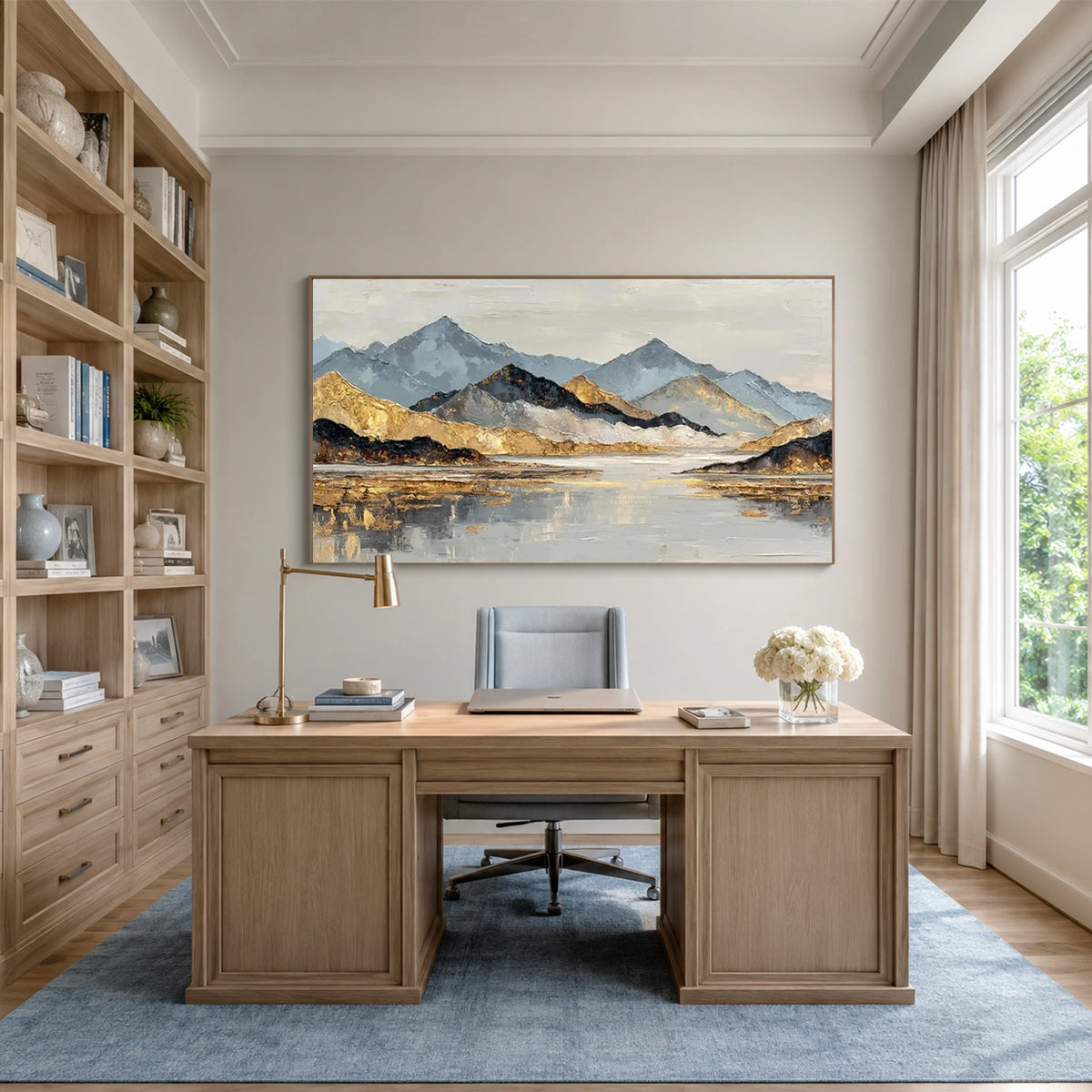 Minimalist Mountain Texture Canvas # MM475