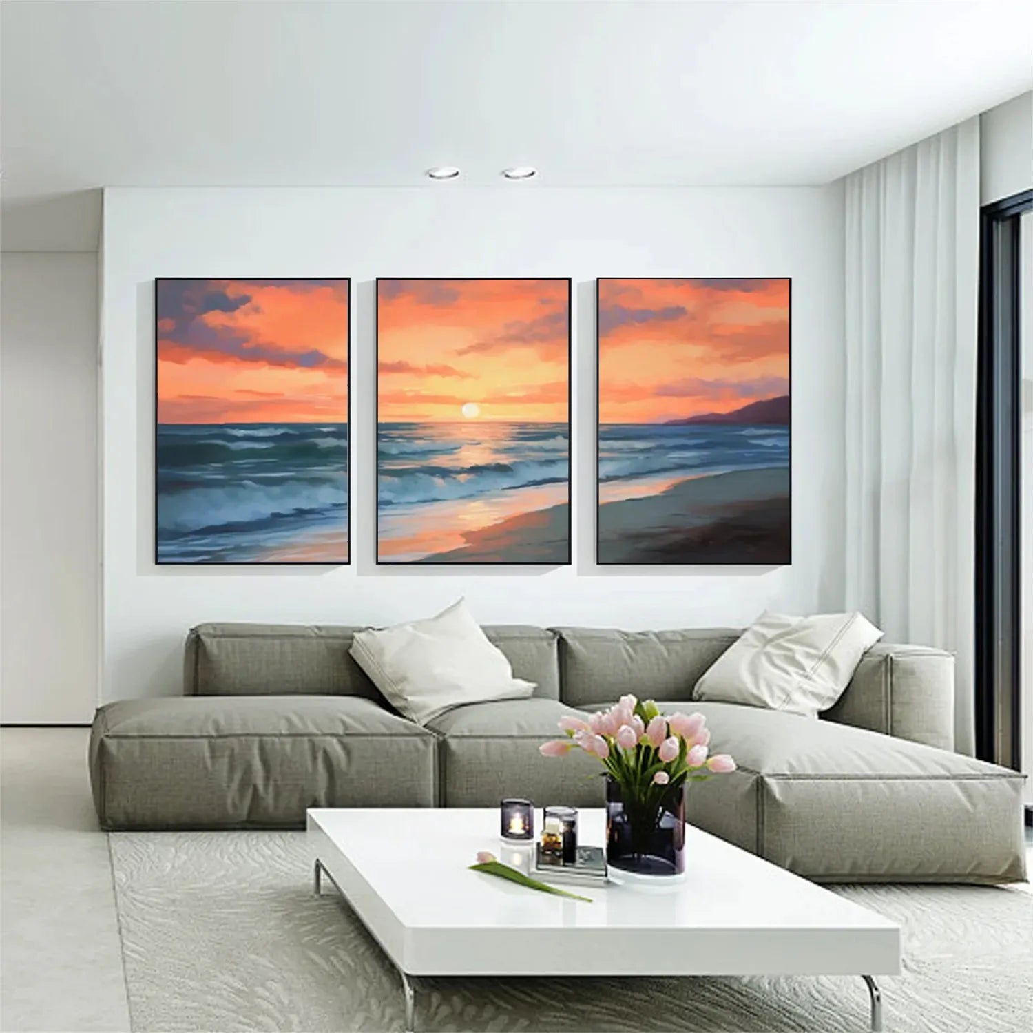 Ocean And Sky Painting Set of 3 #OS 210