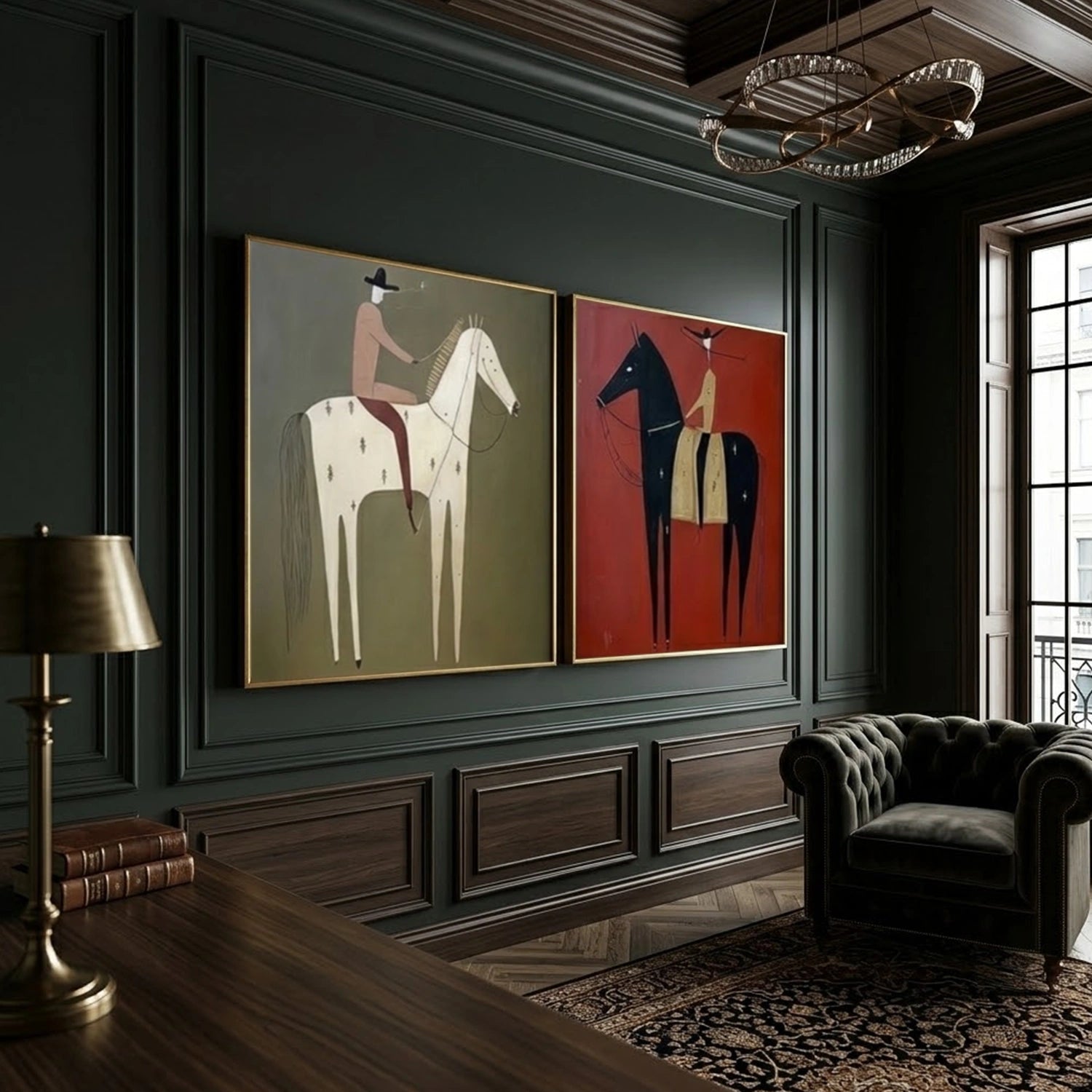 Americana Wall Art Square Set of 2 #VE023