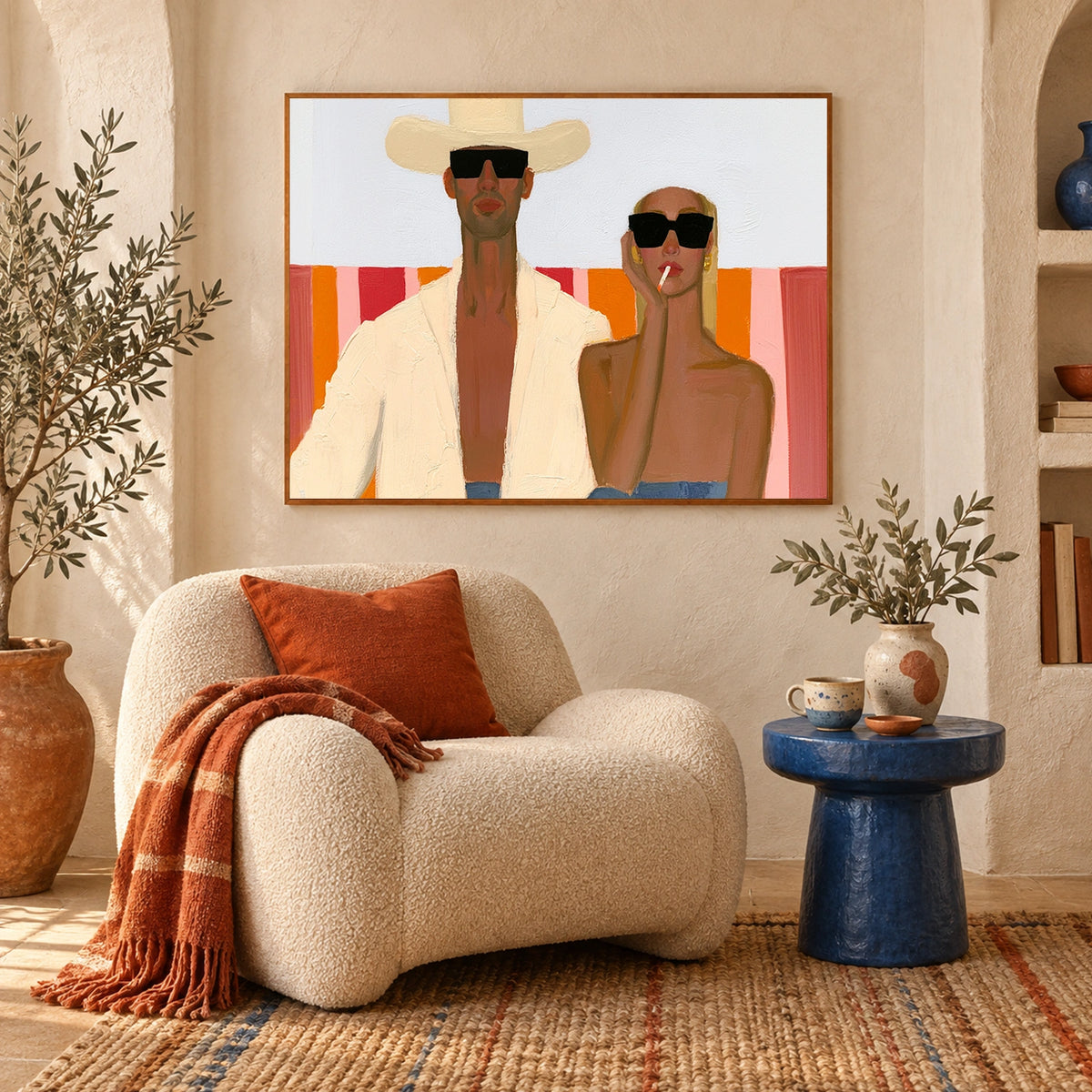 Abstract Portrait Wall Art #PT100