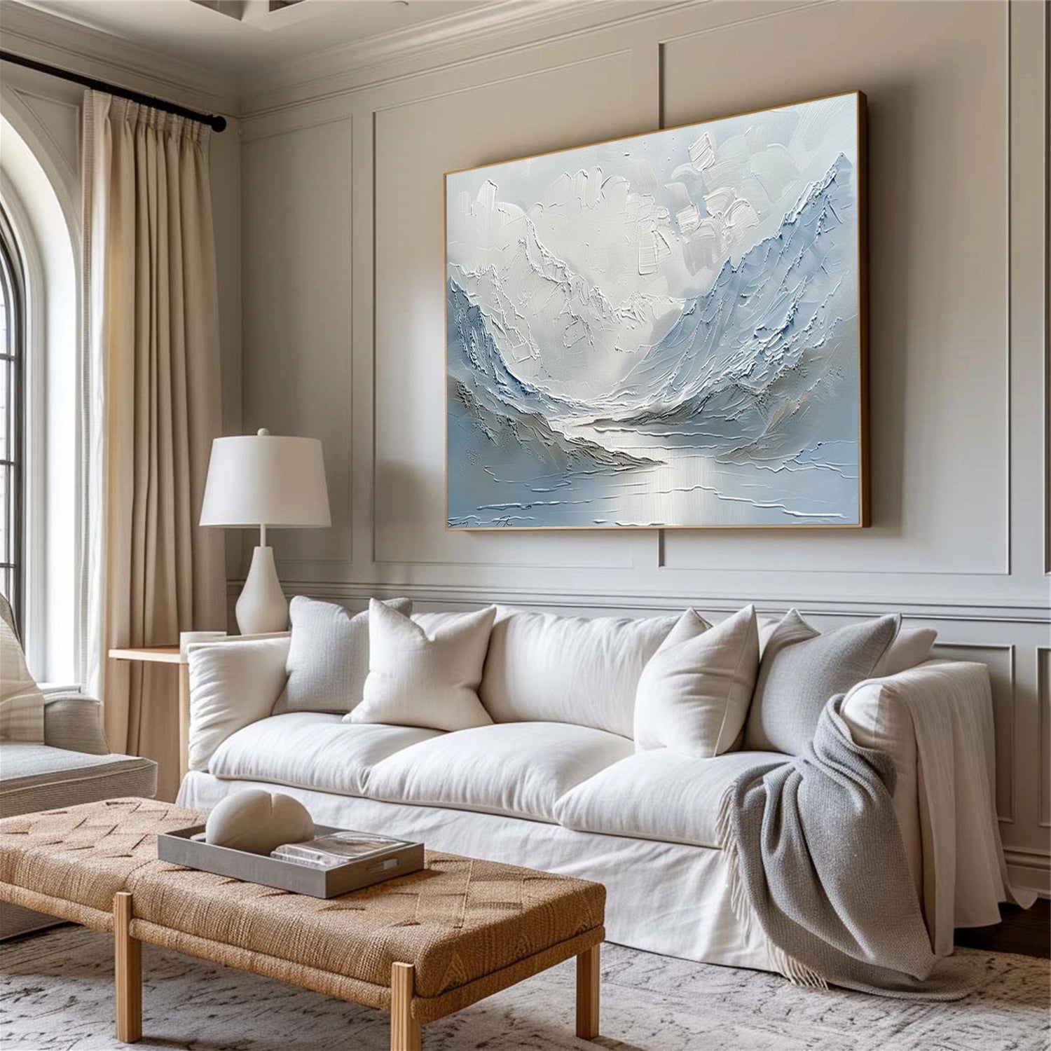Minimalist Mountain Texture Canvas # MM420