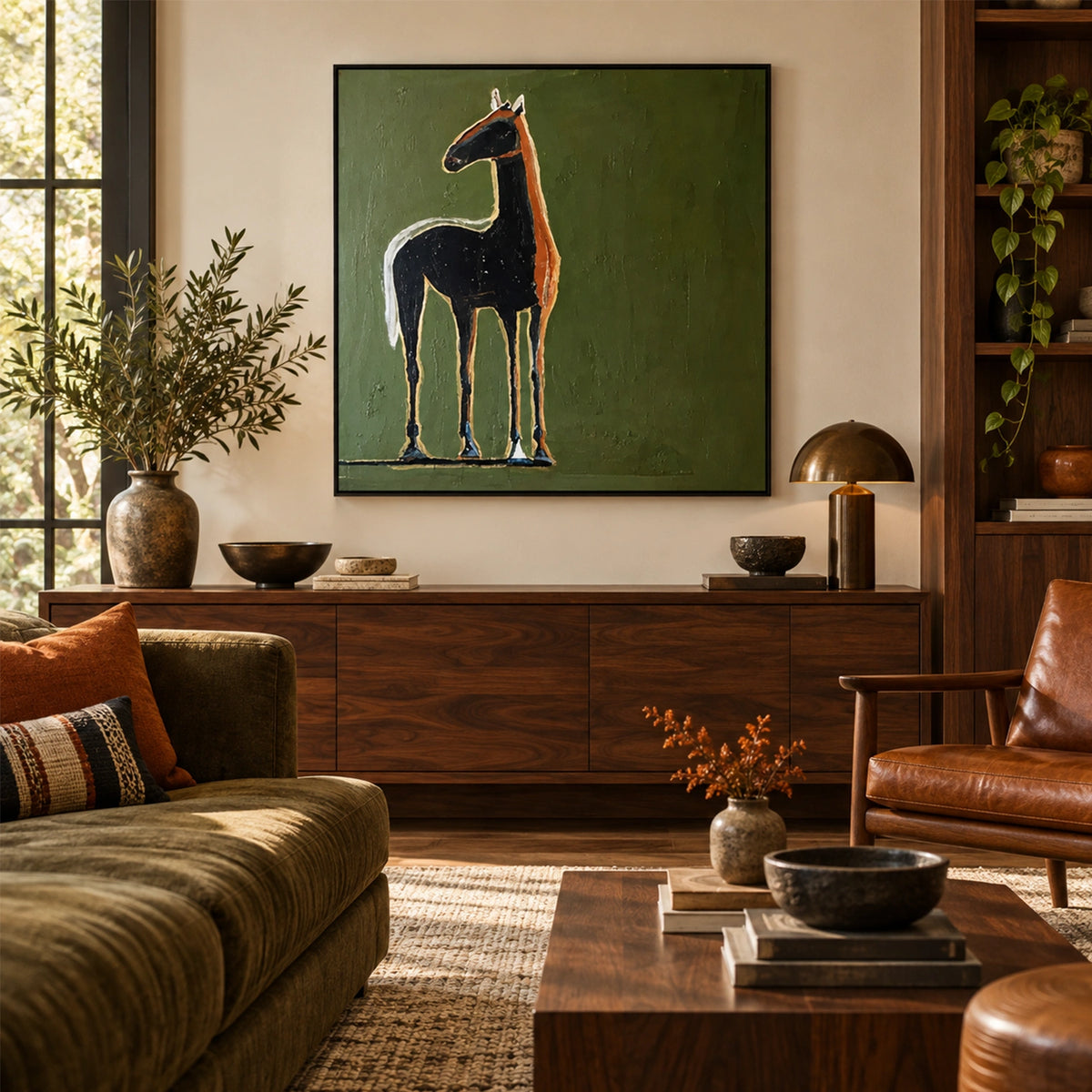 Abstract Animal Canvas Art #AP253