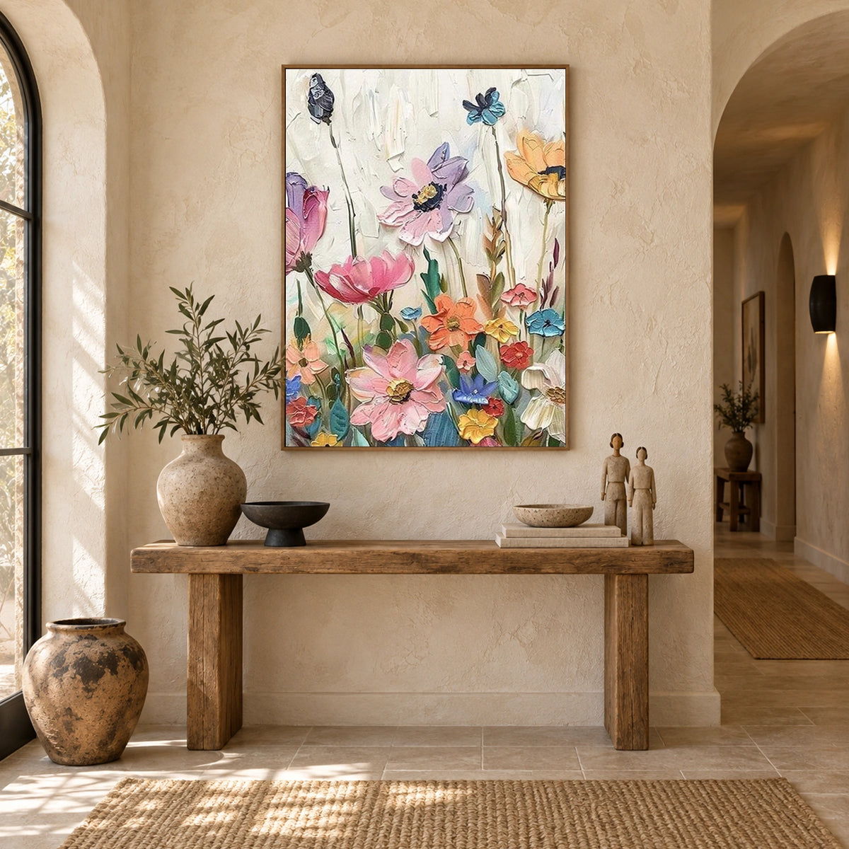 Flower & Tree Abstract Canvas #FT 427