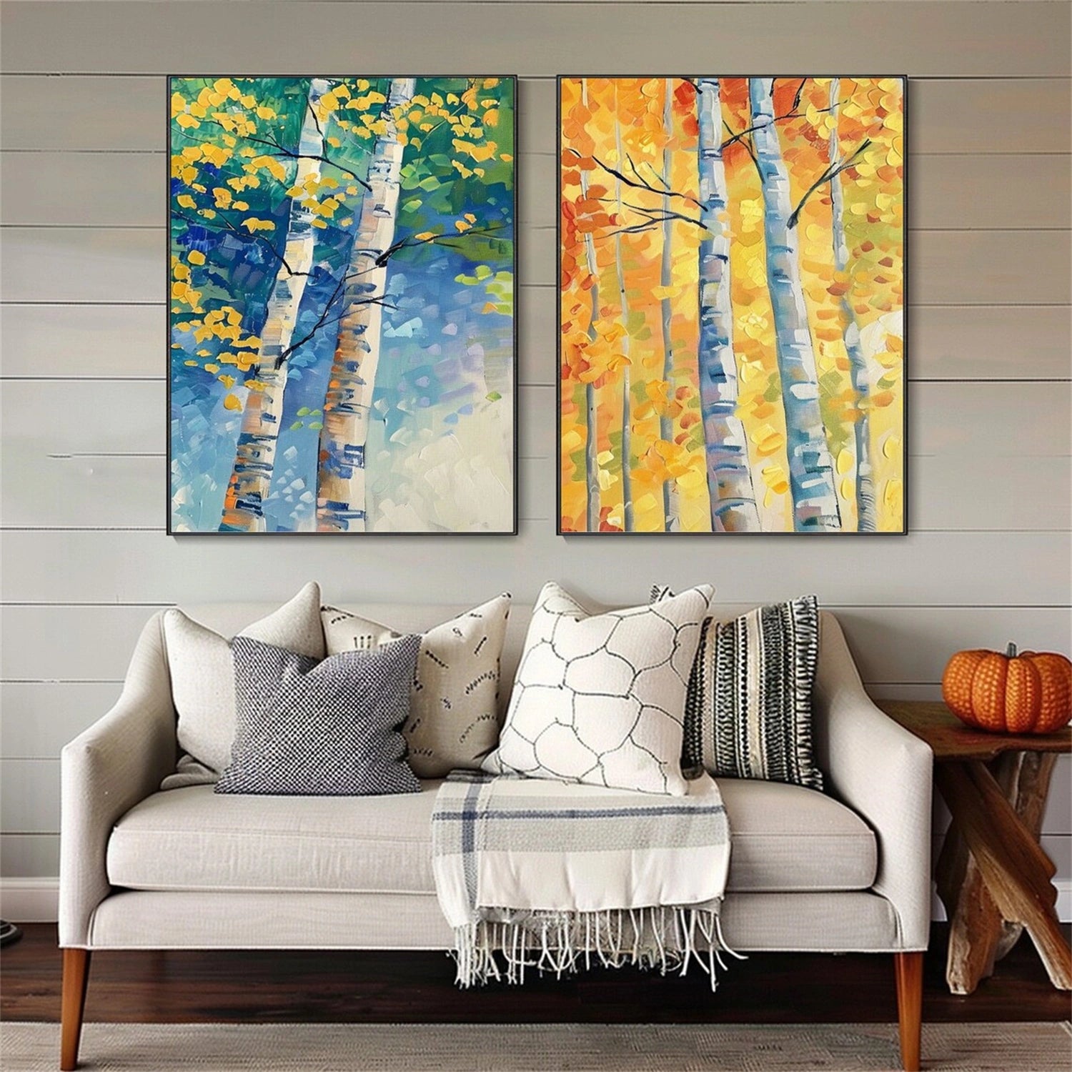 Flower And Tree Painting Set of 2 #FT 143