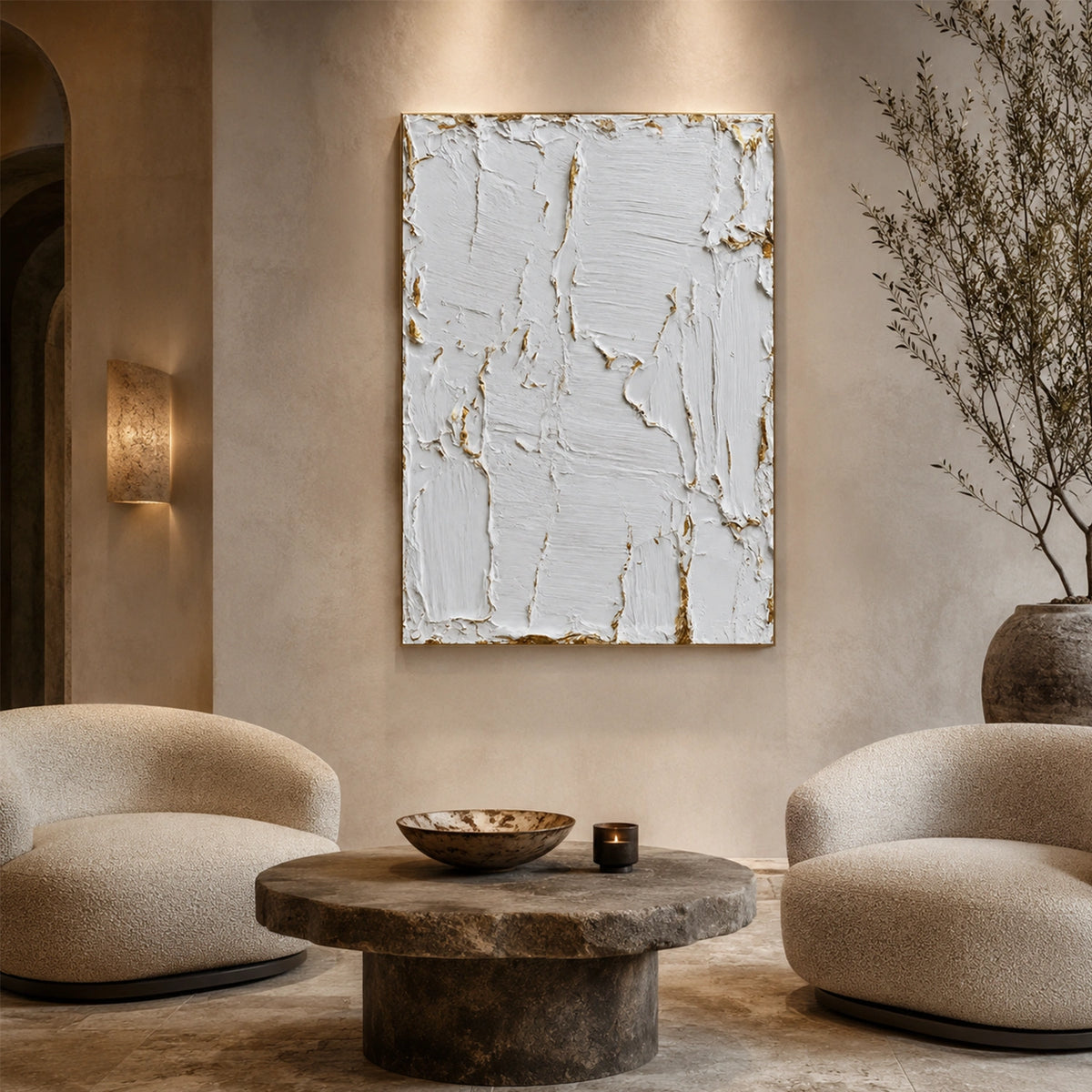 Minimalist Textured Canvas # MM459