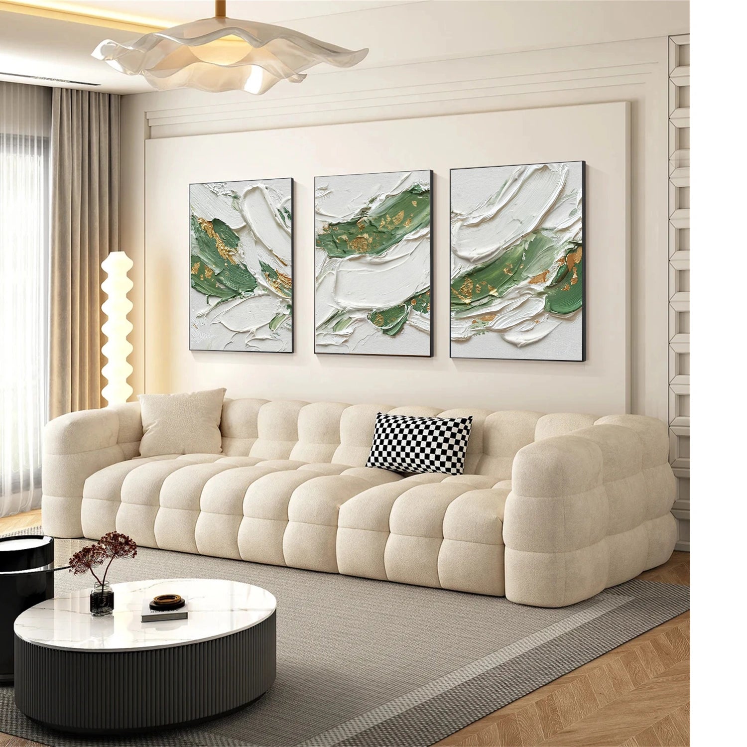 Abstract Texture Wall Art Set of 3 # AB666