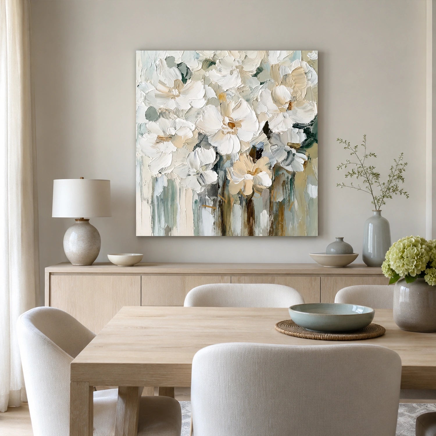 Flower & Tree Abstract Texture Canvas # FT 407