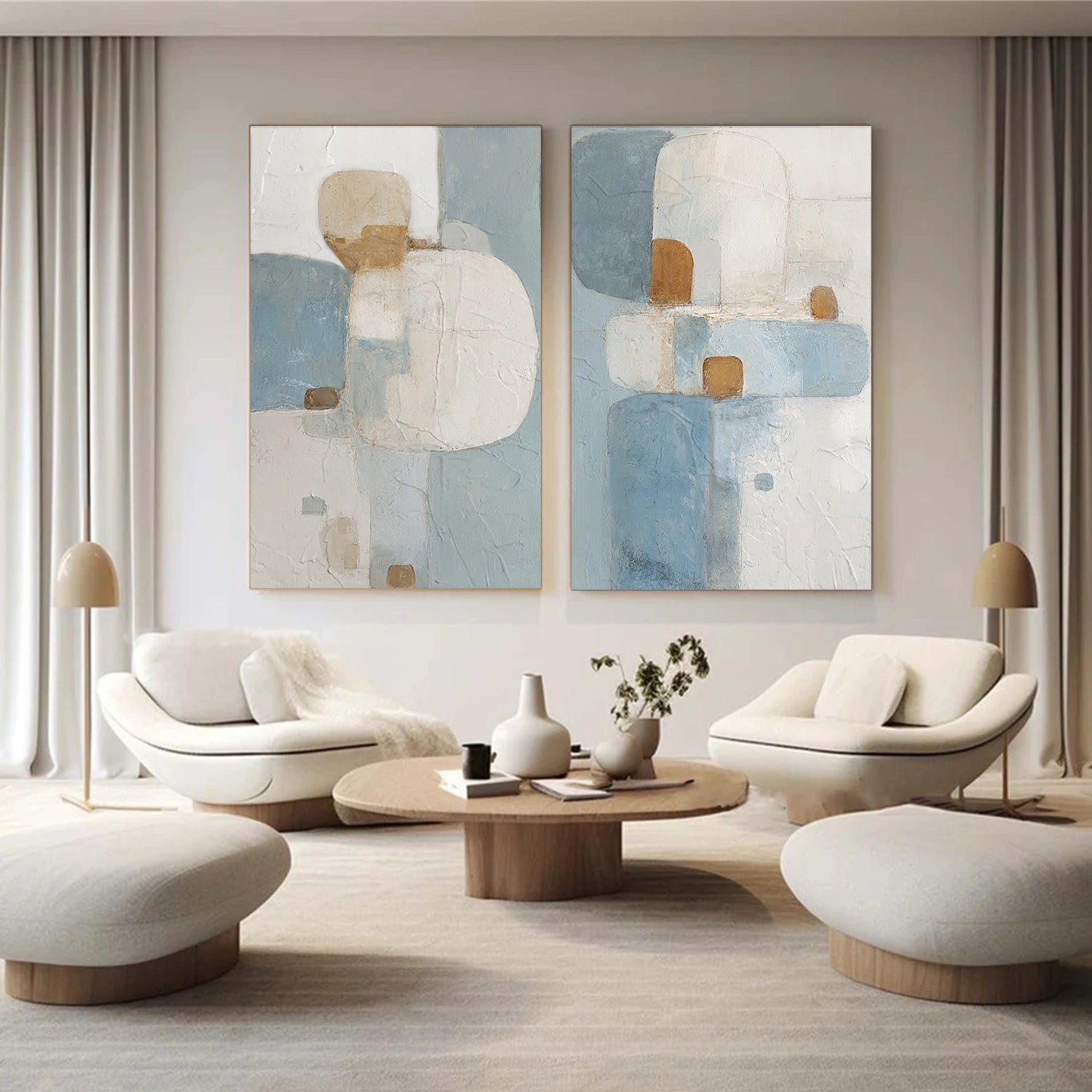 Wabi Sabi Set of 2 Wall Art #WS347