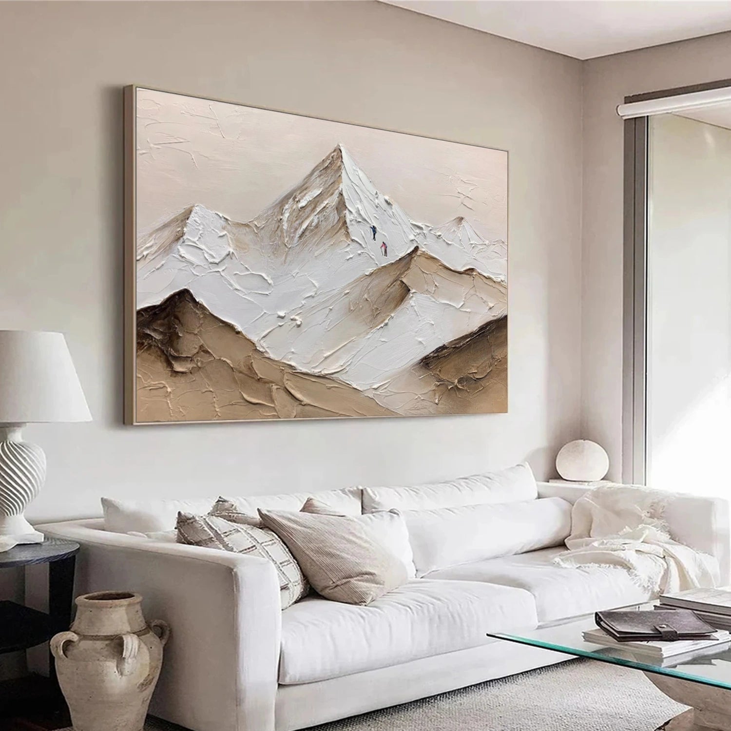 Minimalist Mountain Texture Canvas # MM408