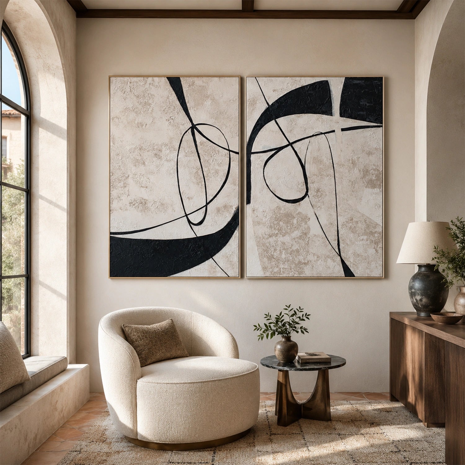 Wabi Sabi Wall Art Set of 2 # WS459