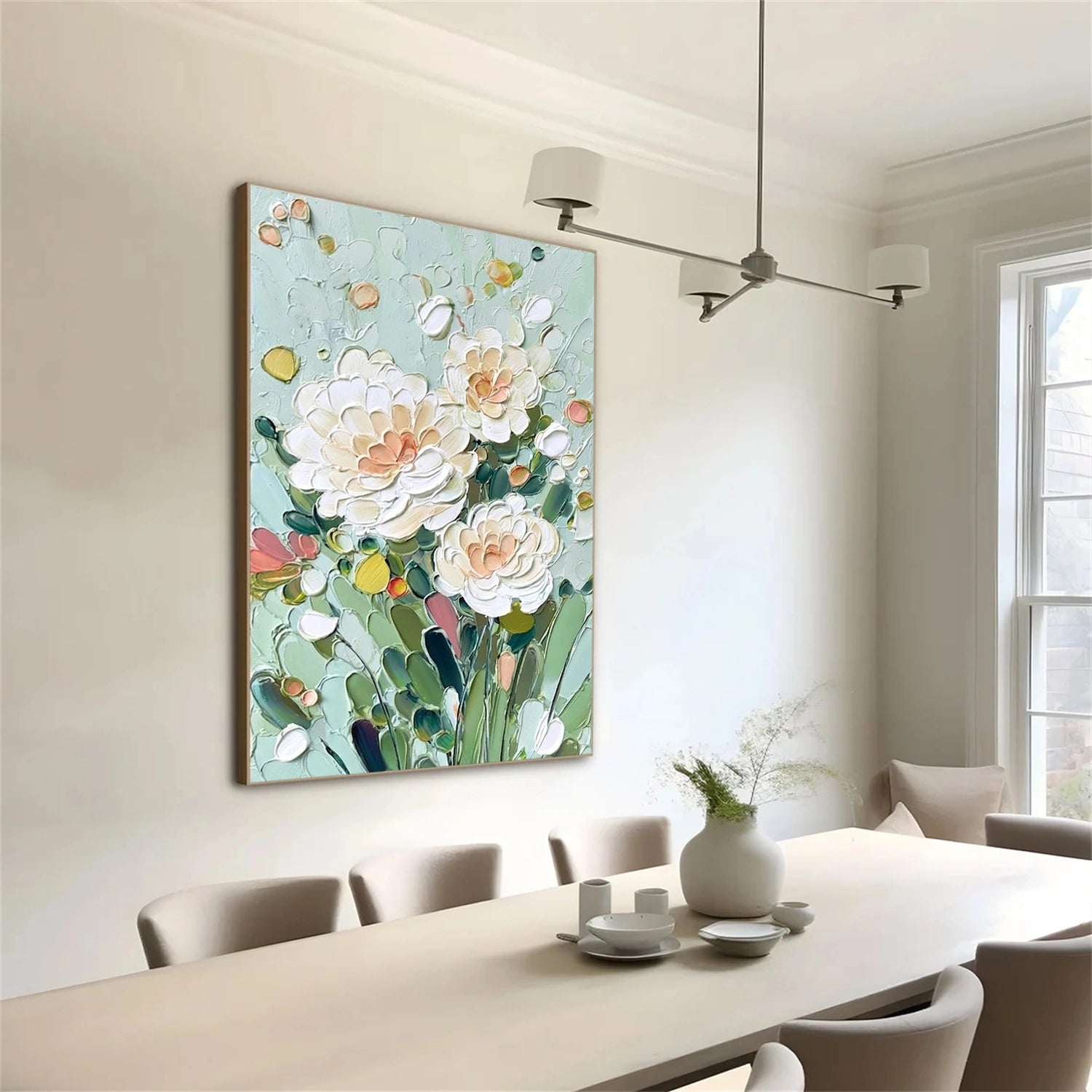 Flower & Tree Abstract Textured Canvas # FT 372