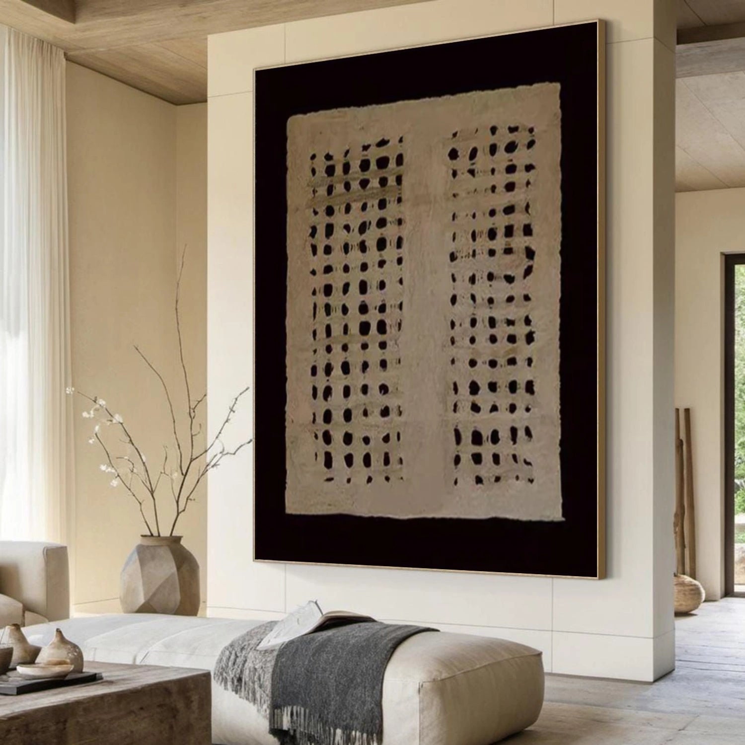 Brown & Black Wabi Sabi Wall Art #WS388