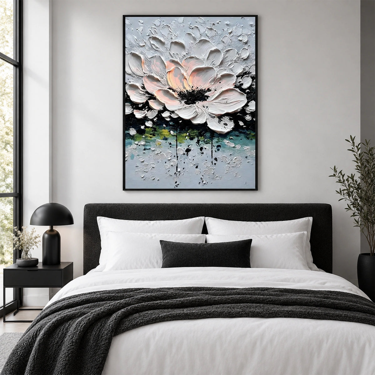 Flower & Tree Abstract Texture Canvas #FT 429