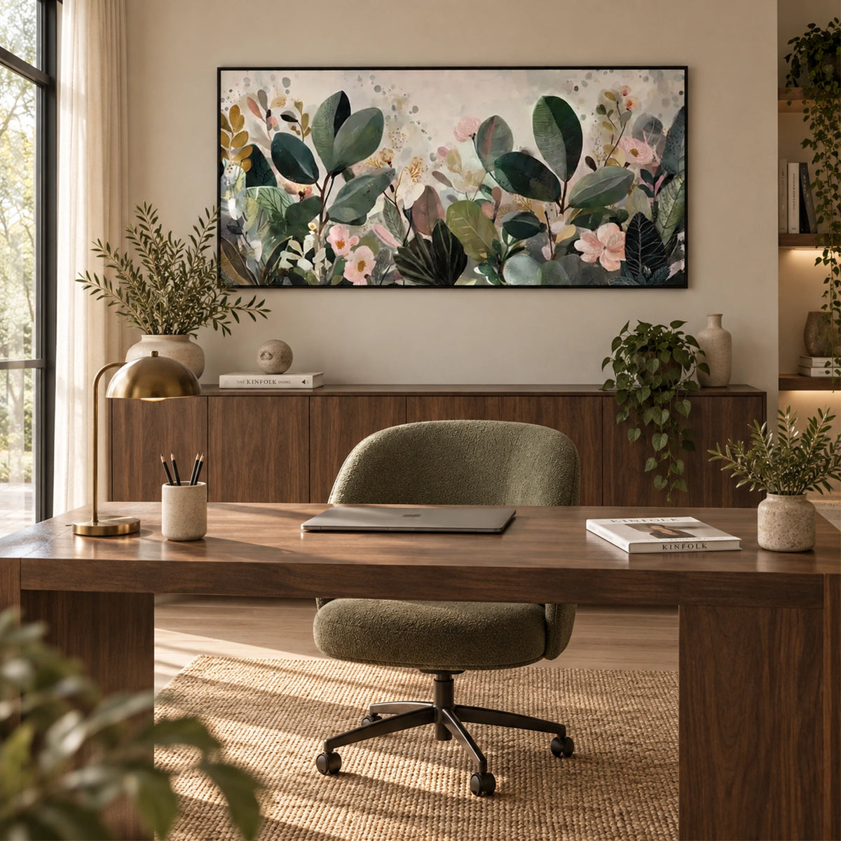 Flower & Tree Abstract Canvas # FT 425