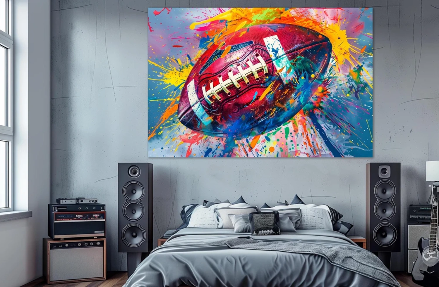 American Football Sport Art Painting Canvas #SA001