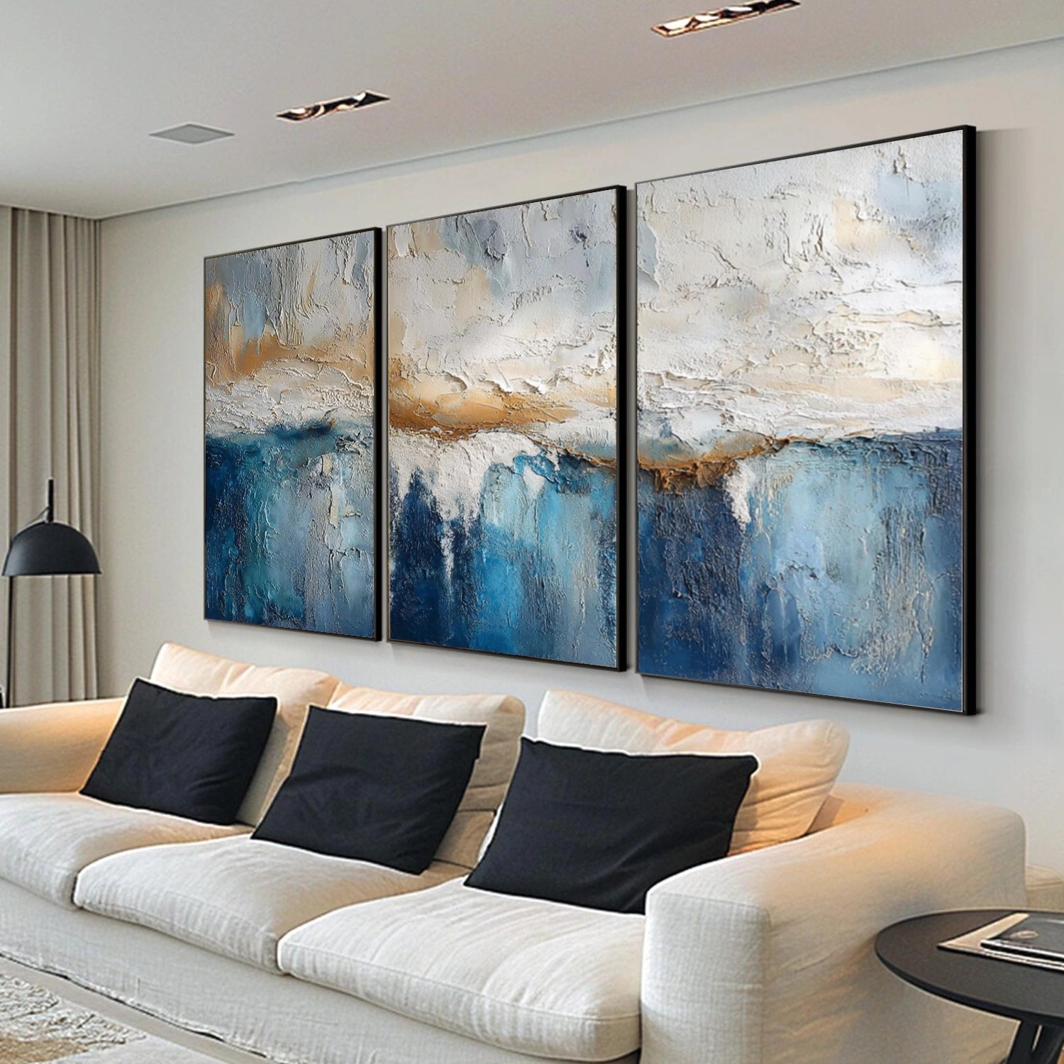 Abstract Wall Art Set of 3  #AB617