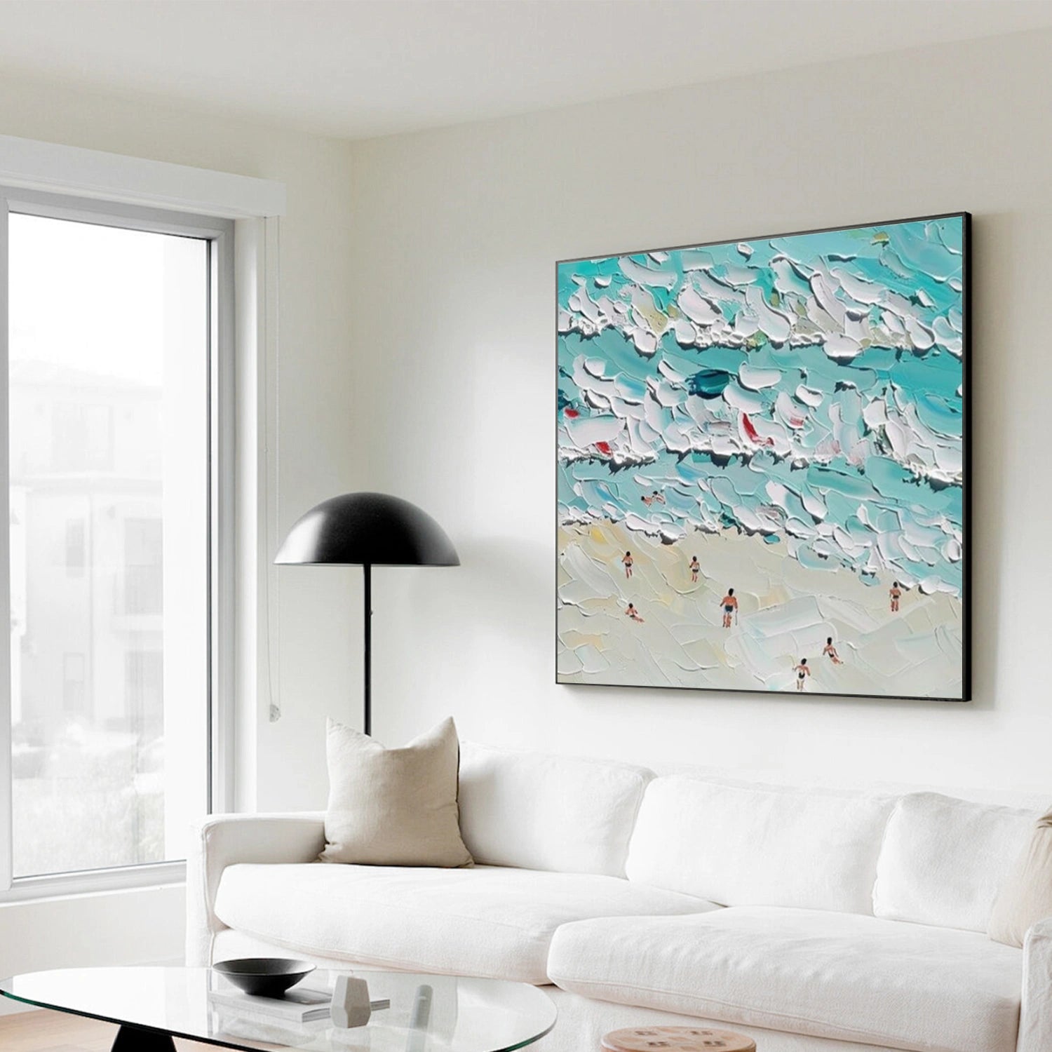 Swimming Sport Art Texture Painting Canvas  # SA081