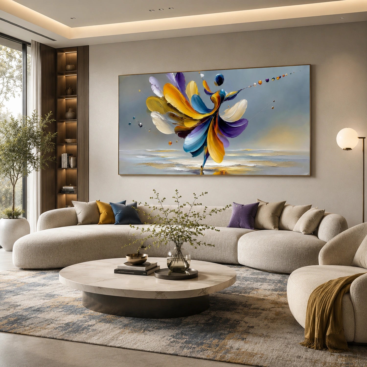 Abstract Portrait Texture Wall Art #PT 081