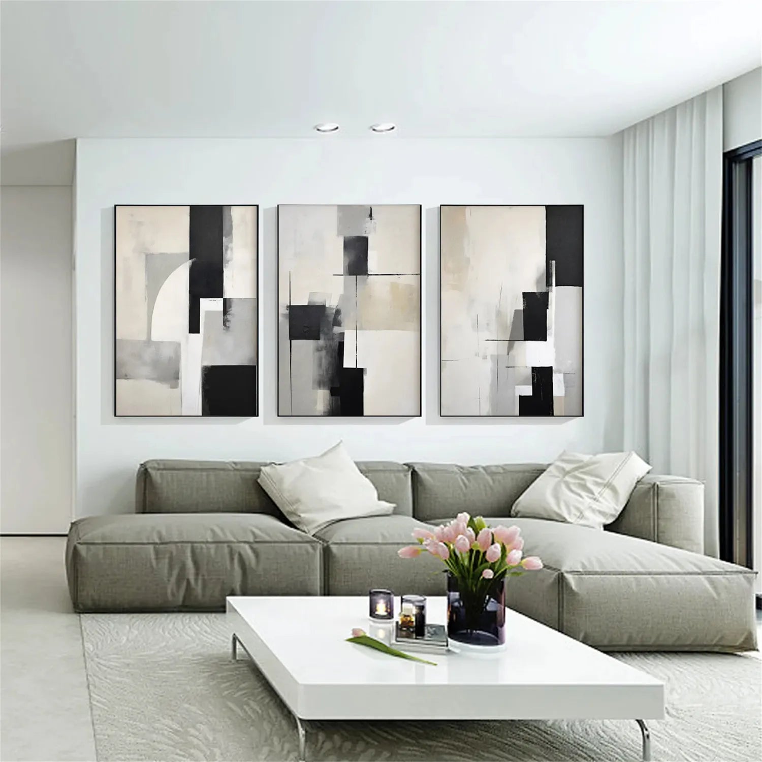 Abstract Painting Set of 3 #AB215