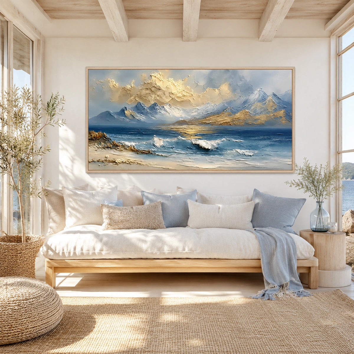 Minimalist Mountain Texture Canvas # MM466