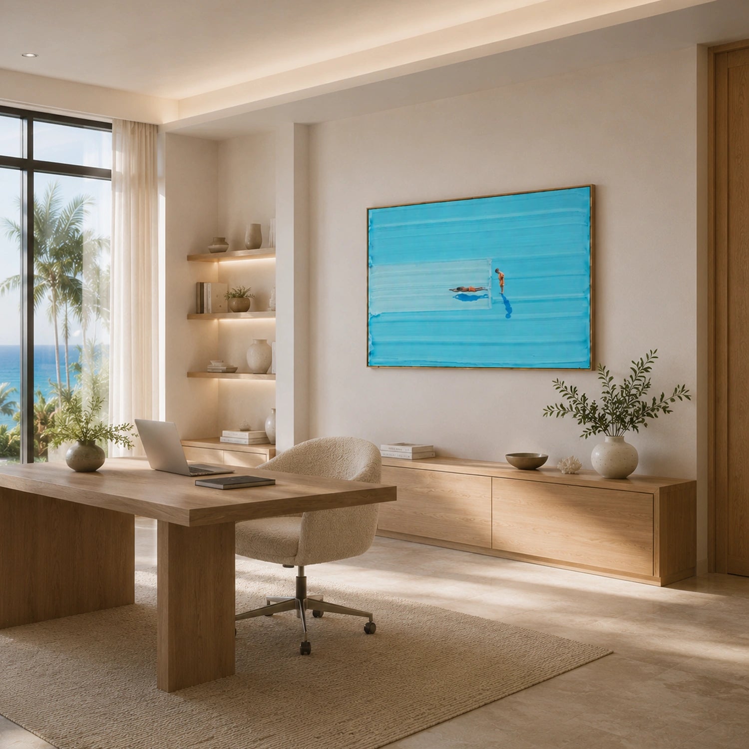 Swimming  Sport Art Painting Canvas # SA102