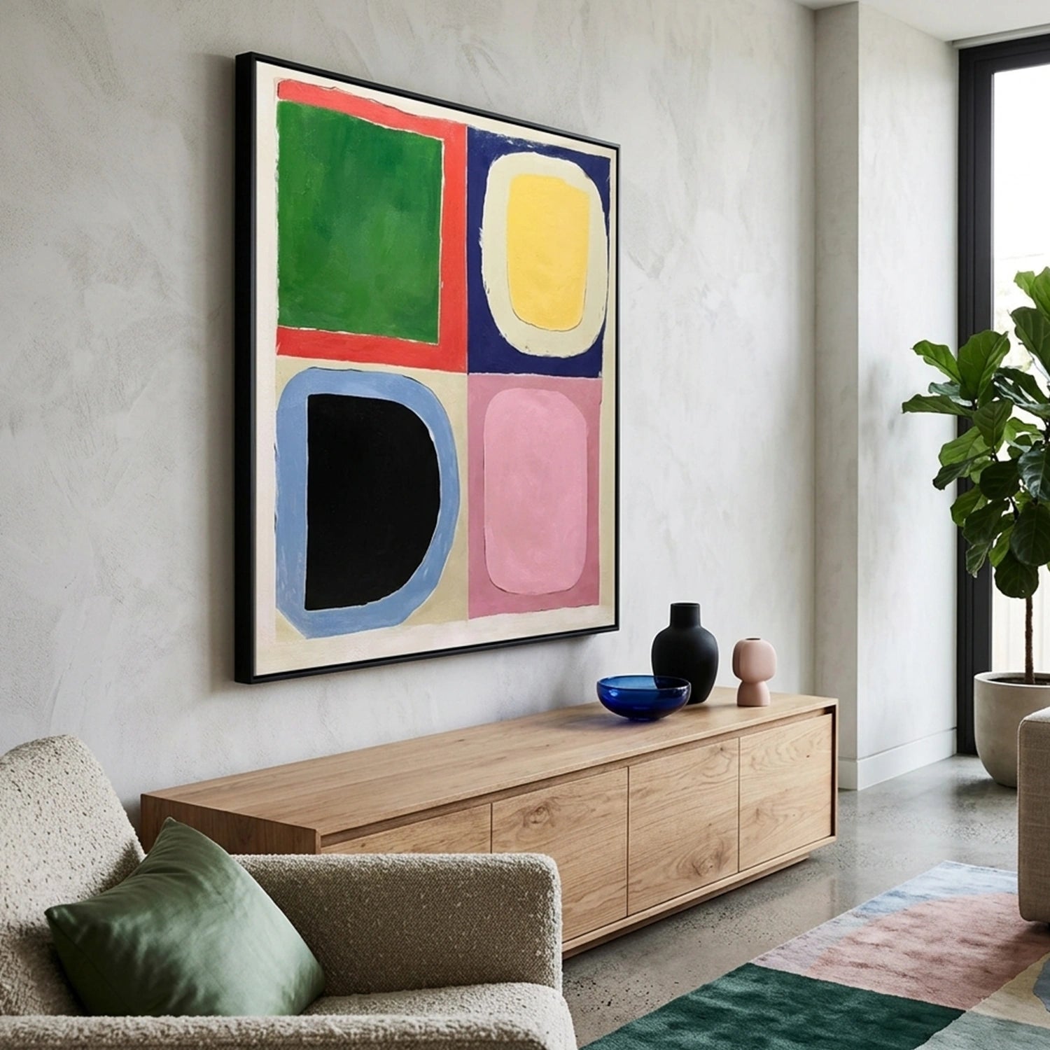 Colorful Abstract  Wall Art  # AB702