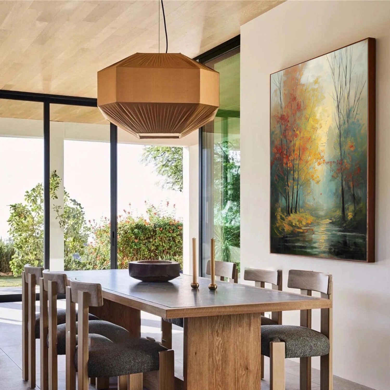 Flower & Tree Abstract Canvas Art #FT 327