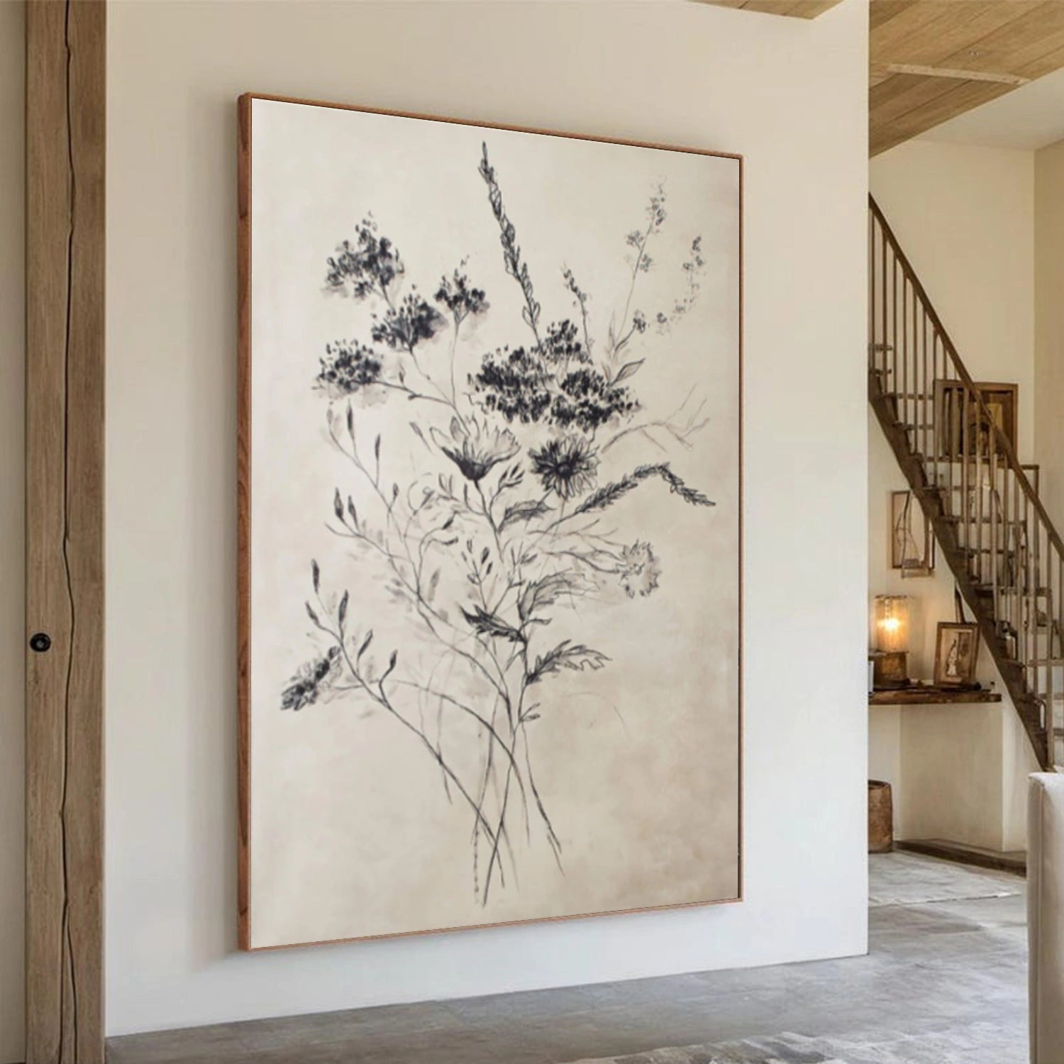 Flower & Tree Abstract Canvas Art # FT 337