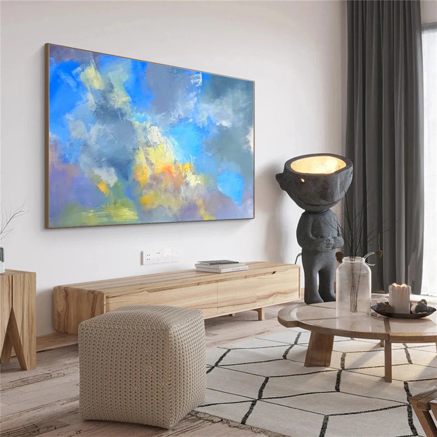 Colorful Abstract Textured Wall Art #AB 514