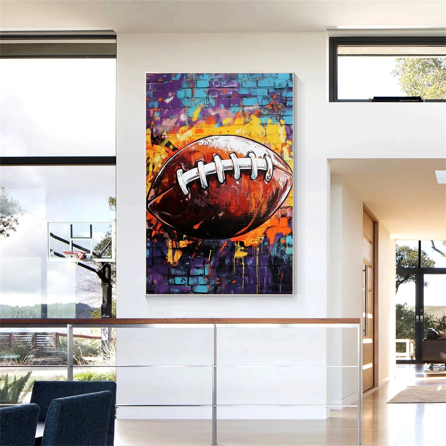 American Football Sport Art Painting Canvas #SA002