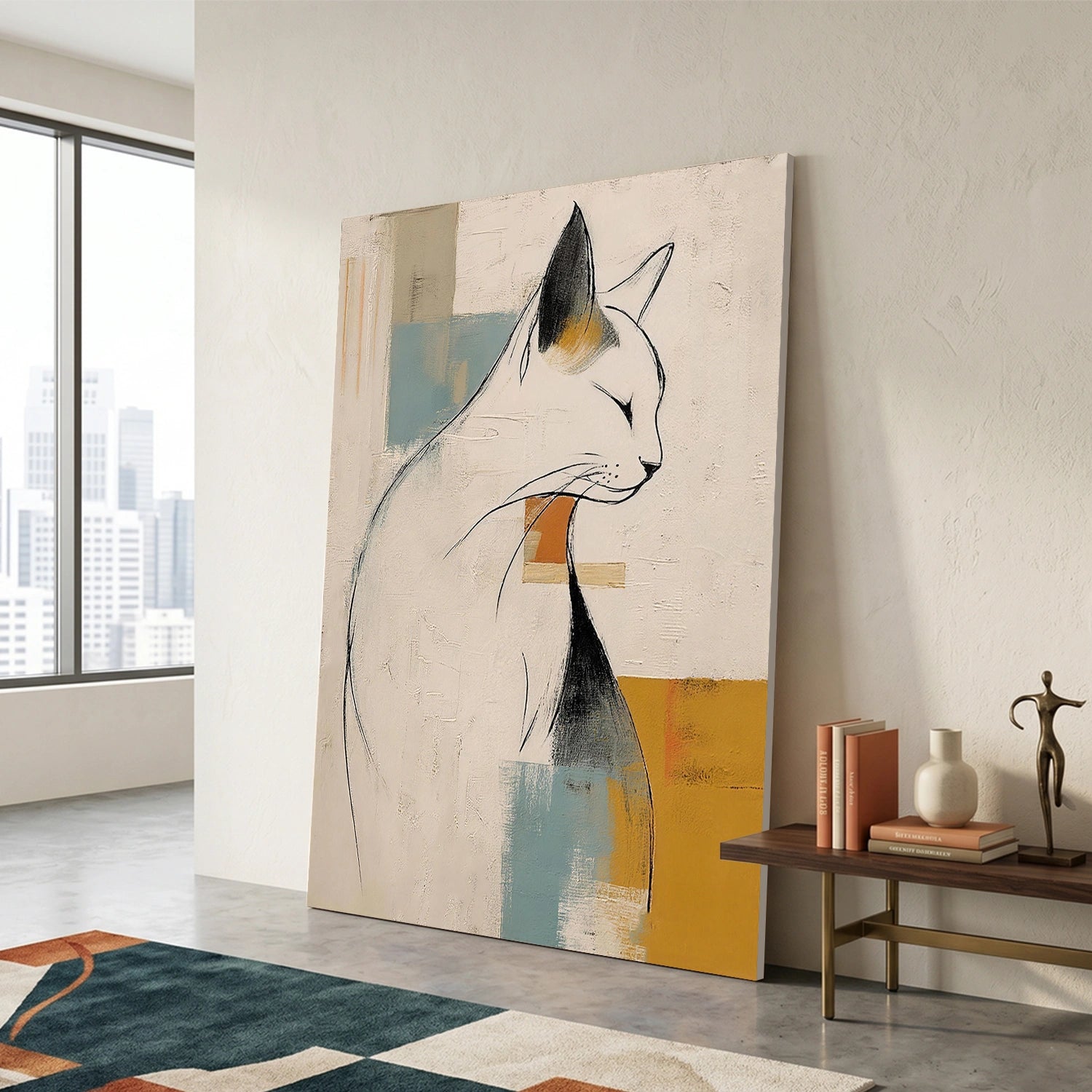 Abstract Animal Canvas Art #AP242