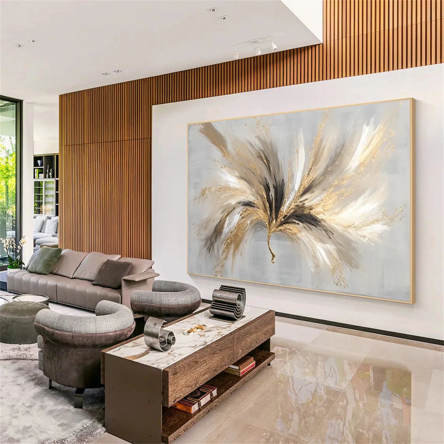 Abstract Textured Wall Art #AB 505