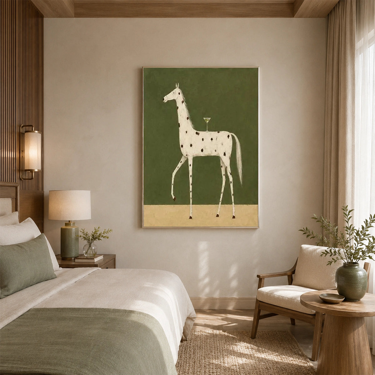 Abstract Animal Canvas Art #AP257