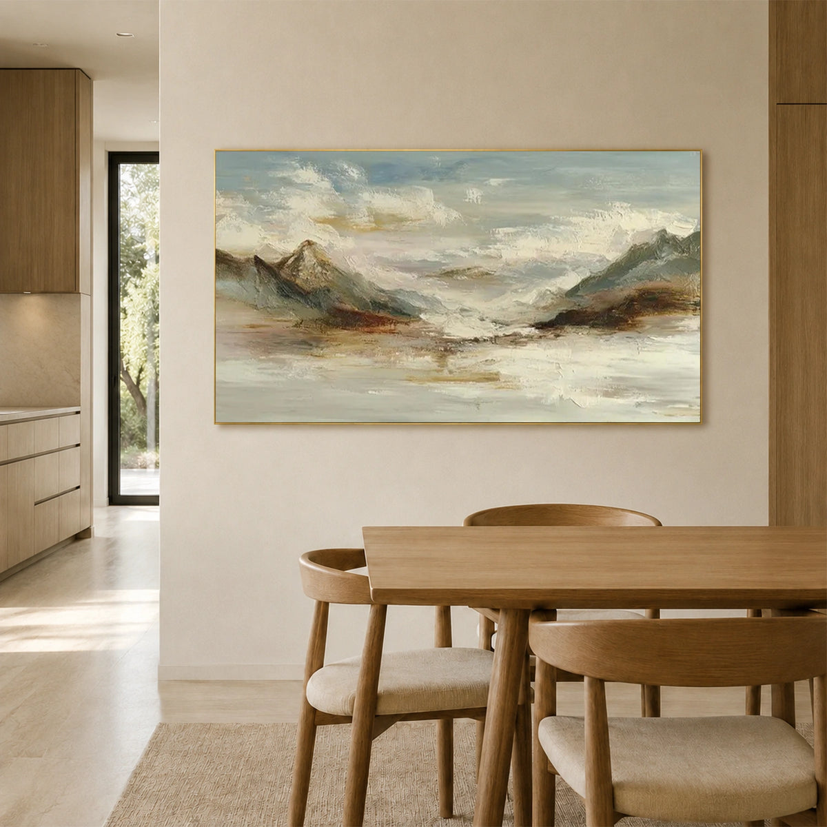 Minimalist Mountain Texture Canvas # MM463