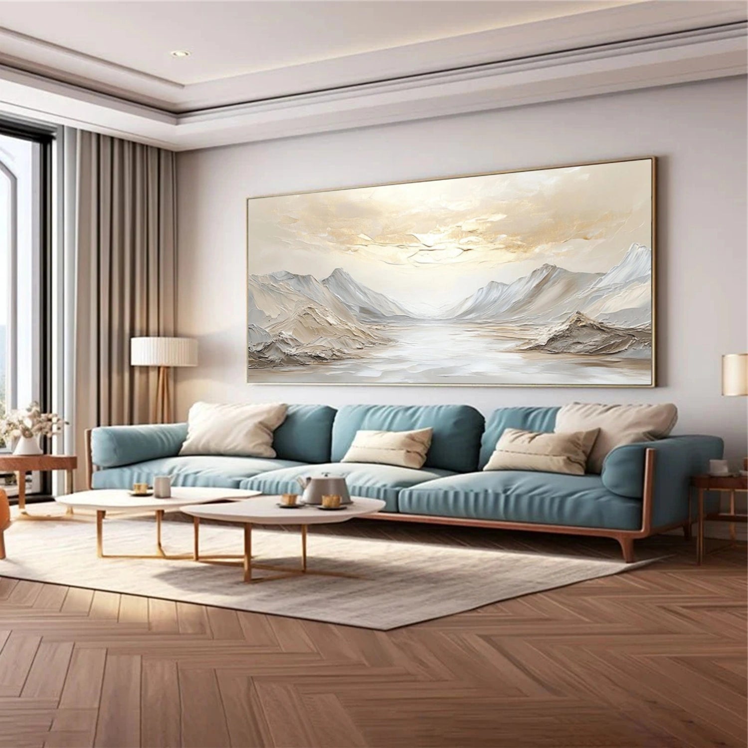 Minimalist Mountain Texture Canvas # MM410
