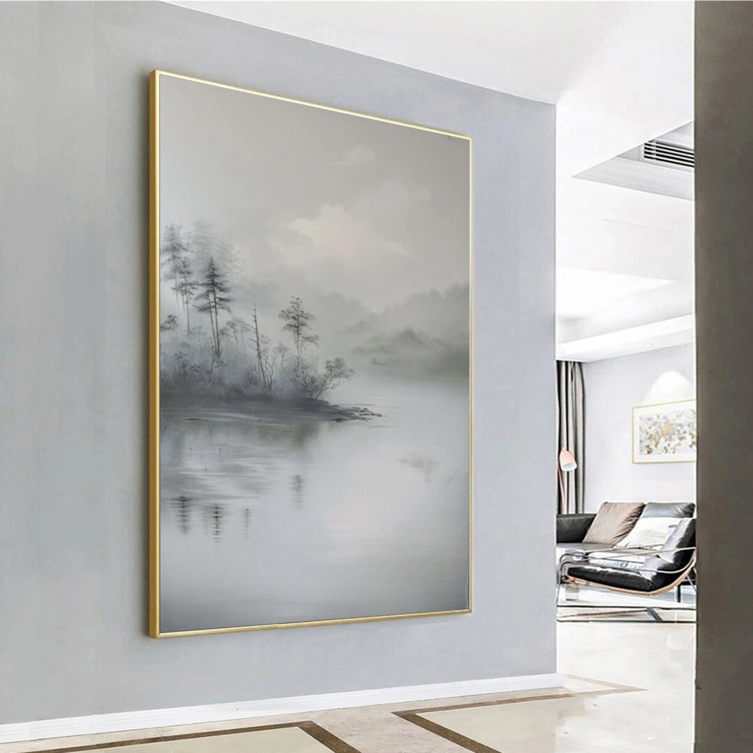 Flower & Tree Abstract Canvas Art #FT 283