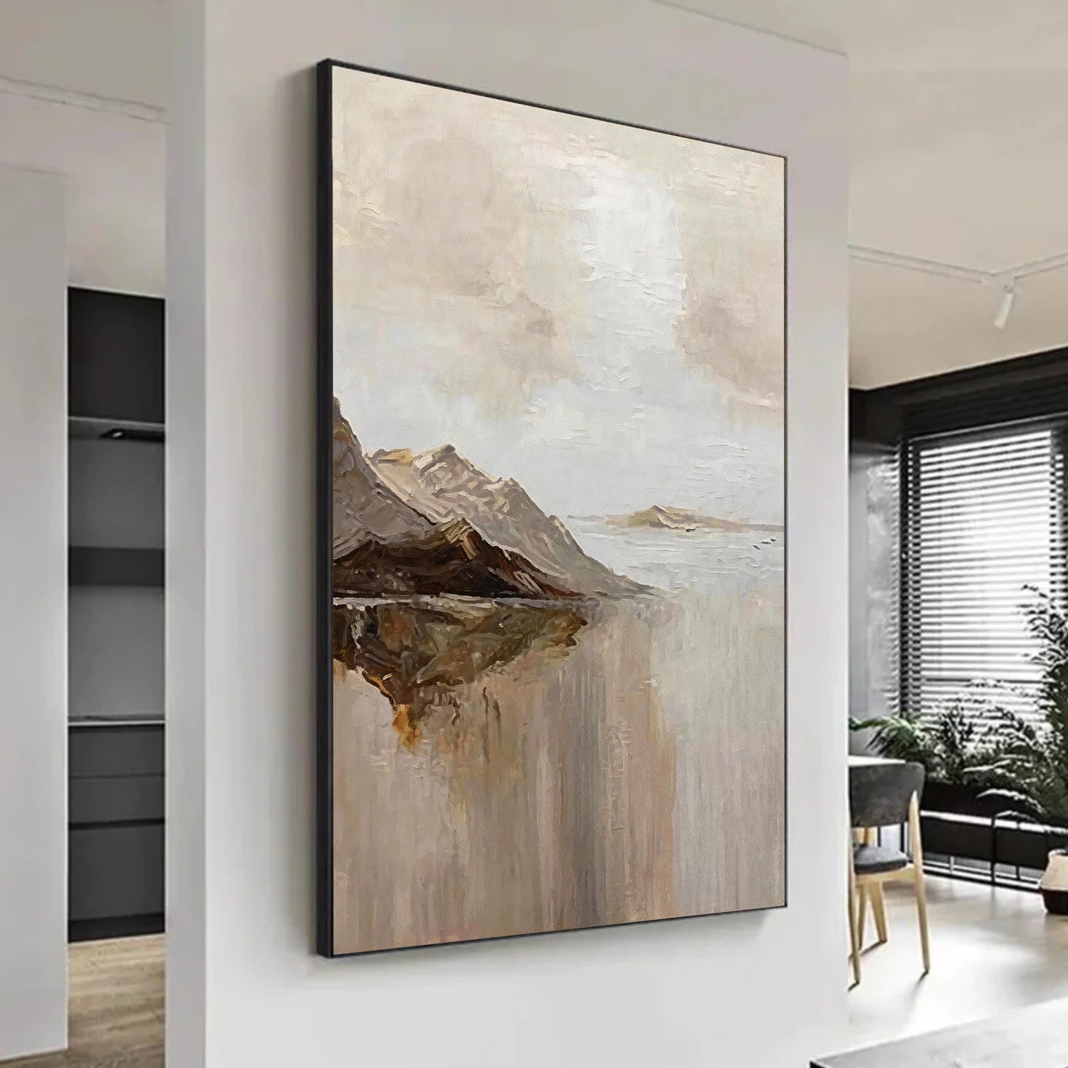 Minimalist Mountain Texture Canvas # MM427