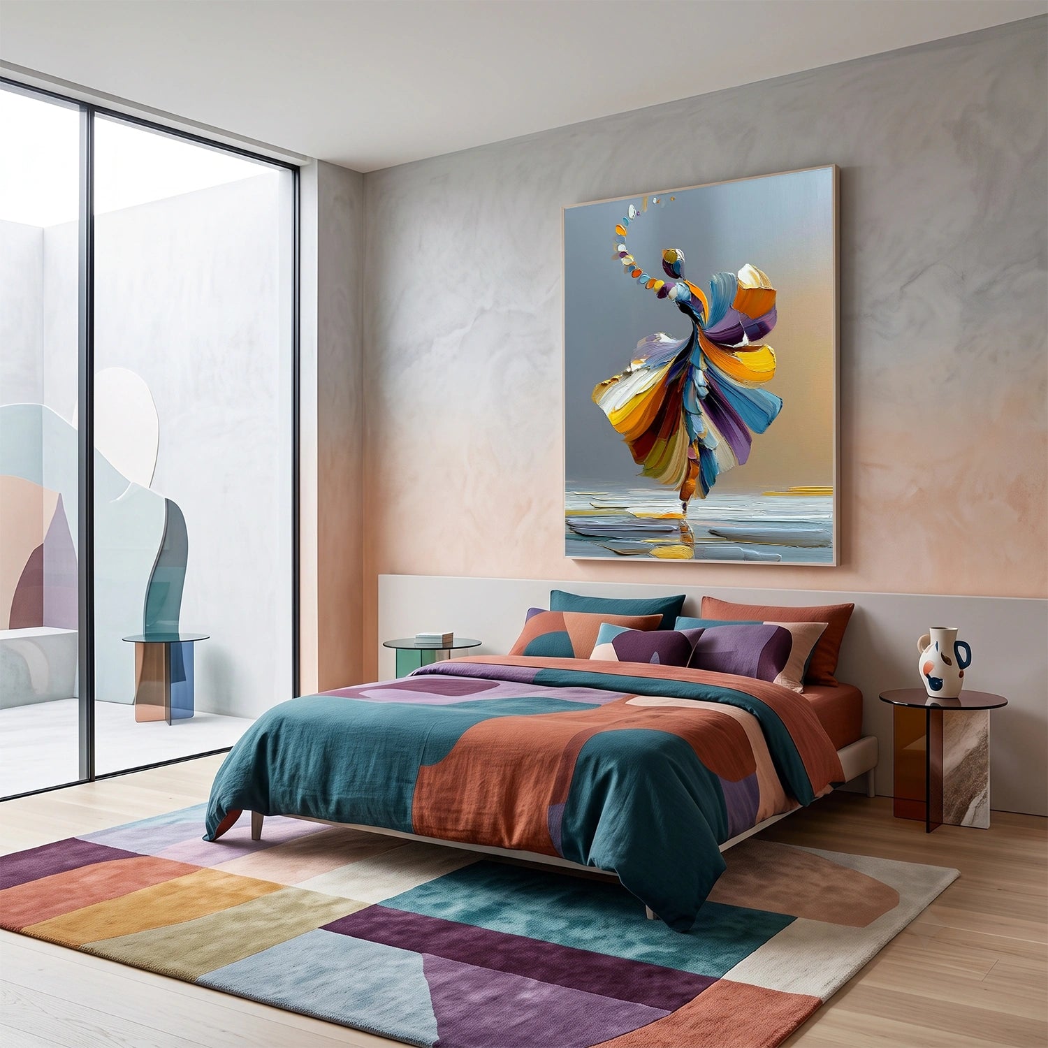 Abstract Portrait Texture Wall Art #PT 076