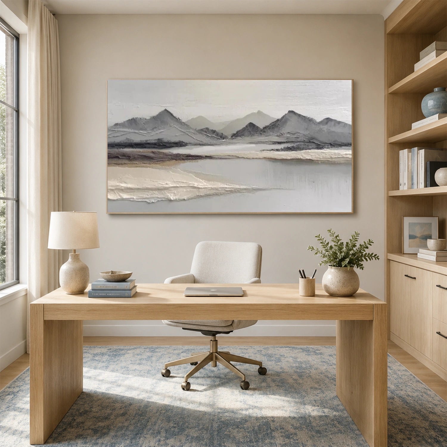 Minimalist Mountain Texture Canvas # MM464