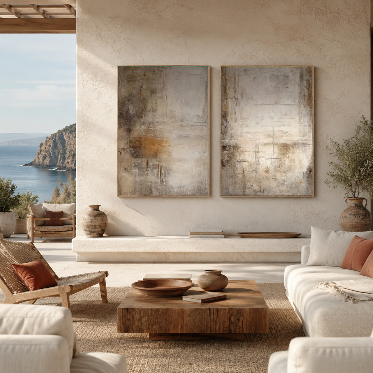 Abstract Wall Art Set of 2 #AB 776