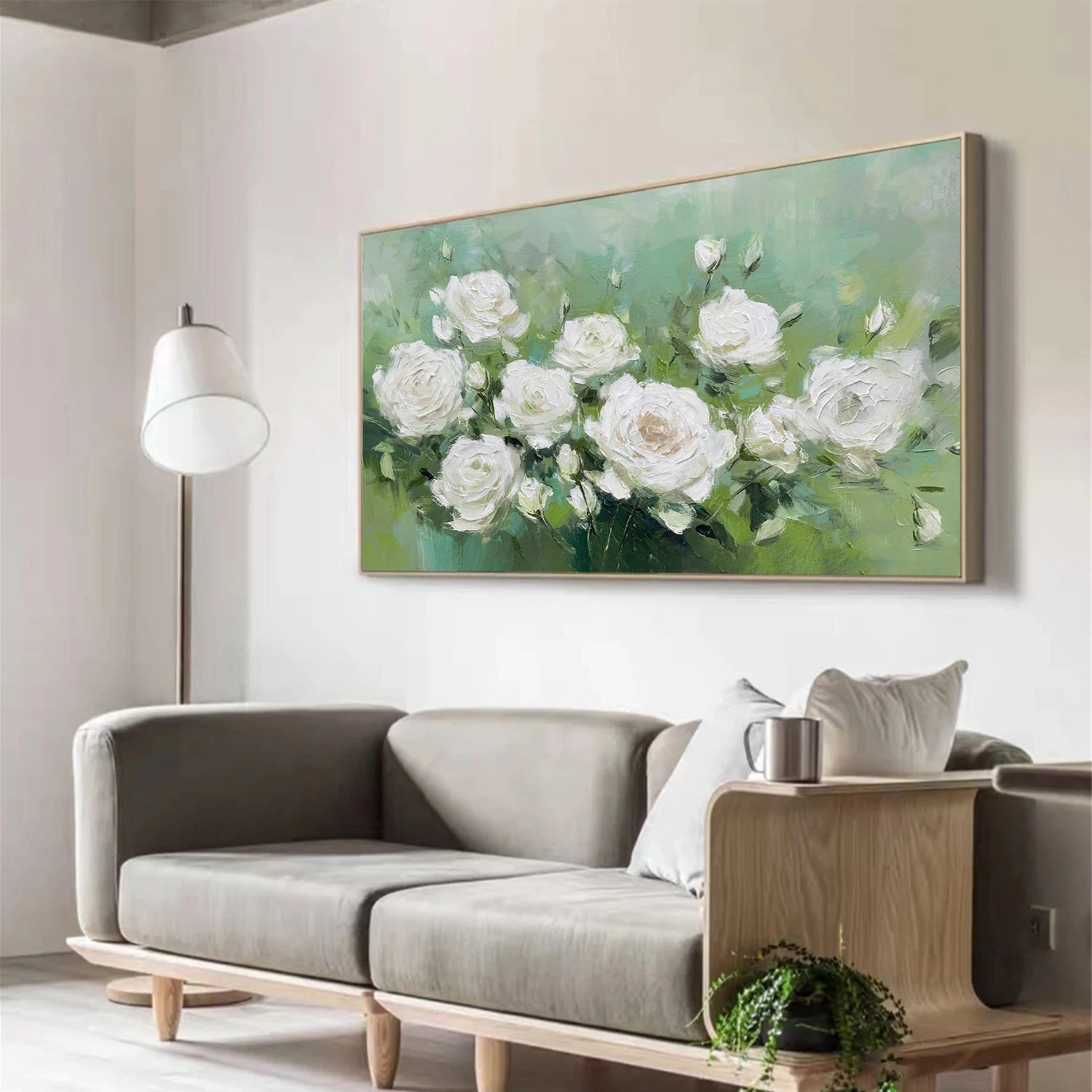 Flower & Tree Abstract Texture Canvas Art #FT 322